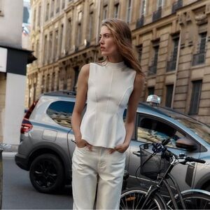 Zara Soft Peplum Top